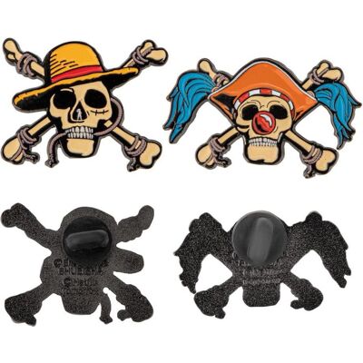 Cinereplicas, Anstecknadel, One Piece Ansteck-Pins 2er-Pack Luffy & Buggy Cinereplicas, Anstecknadel, One Piece Ansteck-Pins 2er-Pack Luffy & Buggy