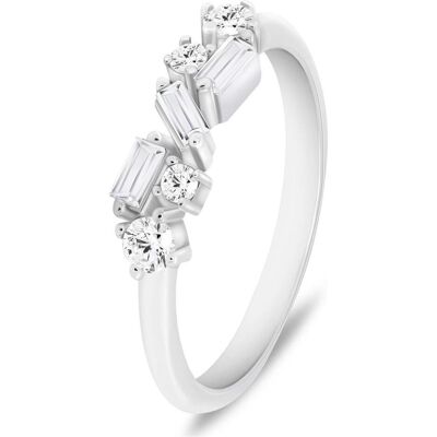 Brilio, Ring, Silver - Decent silver ring with clear zircons RI121W - Circuit: 60 mm, (60) Brilio, Ring, Silver - Decent silver ring with clear zircons RI121W - Circuit: 60 mm, (60)