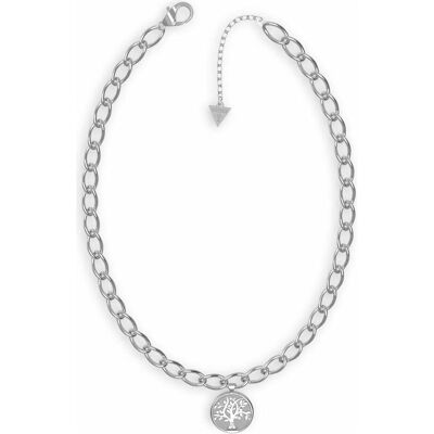 Guess Halsschmuck, Stylish steel necklace Tree of Life Talismania JUBN01432JWRHT/U, (Stahl, 40 cm) Guess Halsschmuck, Stylish steel necklace Tree of Life Talismania JUBN01432JWRHT/U, (Stahl, 40 cm)
