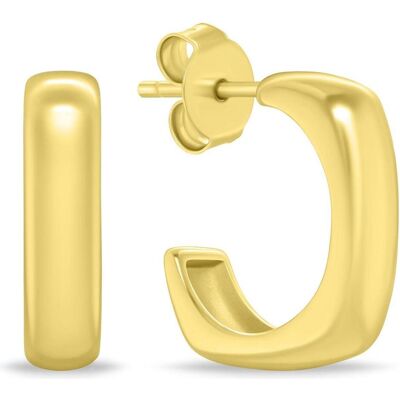 Brilio, Ohrringe, Silver - Square gold plated earrings EA1152Y Brilio, Ohrringe, Silver - Square gold plated earrings EA1152Y