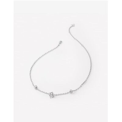 Guess Halsschmuck, Decent G Cube Steel Necklace JUBN03084JWRHT/U, (Edelstahl) Guess Halsschmuck, Decent G Cube Steel Necklace JUBN03084JWRHT/U, (Edelstahl)