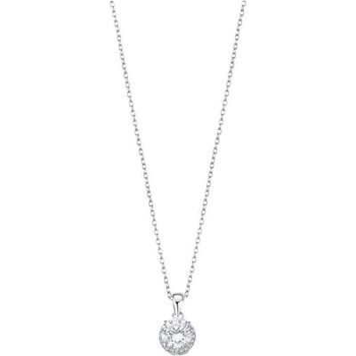 Lotus Halsschmuck, Silver - Elegant silver necklace with clear zircons LP3104-1 / 1 (chain. pendant) (L), (Silber, 45 cm) Lotus Halsschmuck, Silver - Elegant silver necklace with clear zircons LP3104-1 / 1 (chain. pendant) (L), (Silber, 45 cm)