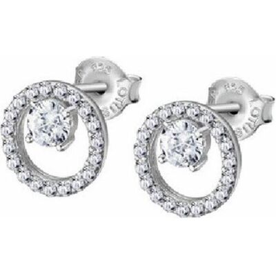 Lotus Ohrringe, Silver - Glittering silver stud earrings with zircons LP3080-4 / 1 (L), (Silber) Lotus Ohrringe, Silver - Glittering silver stud earrings with zircons LP3080-4 / 1 (L), (Silber)