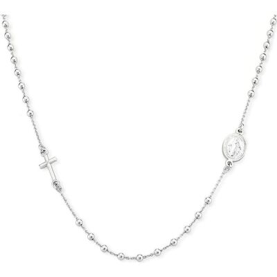 Amen, Halsschmuck, Rosary Cross Halskette, (Silber 925, 48 cm) Amen, Halsschmuck, Rosary Cross Halskette, (Silber 925, 48 cm)