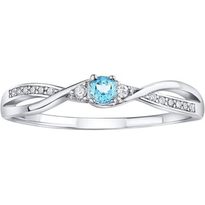 Silvego, Ring, Silver ring with blue Topaz and Brilliance Zirconia JJJR1100TS - Circuit: 56 mm, (56, 925 Silber) Silvego, Ring, Silver ring with blue Topaz and Brilliance Zirconia JJJR1100TS - Circuit: 56 mm, (56, 925 Silber)
