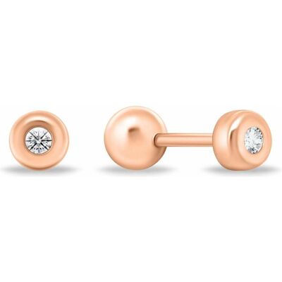 Brilio, Ohrringe, Silver - Elegant silver hoop earrings with zircons EA1093W, (Silber) Brilio, Ohrringe, Silver - Elegant silver hoop earrings with zircons EA1093W, (Silber)