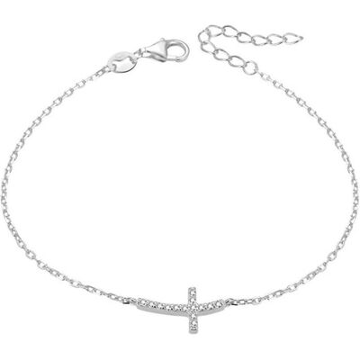 Beneto, Armschmuck, Silver bracelet with cross AGB484 / 20 (L), (Silber) Beneto, Armschmuck, Silver bracelet with cross AGB484 / 20 (L), (Silber)