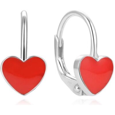 Beneto, Ohrringe, GirlsÂ' silver earrings with hearts AGUC1290DL for kids, (Silber) Beneto, Ohrringe, GirlsÂ' silver earrings with hearts AGUC1290DL for kids, (Silber)