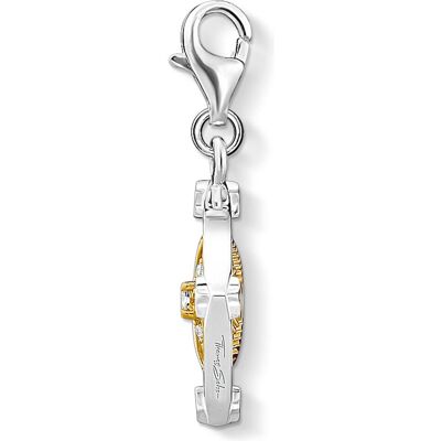Thomas Sabo, Kettenanhänger, Charm-Anhänger Mond & Stern beweglich, (750 Gelbgold Vergoldung, 925er Silber) Thomas Sabo, Kettenanhänger, Charm-Anhänger Mond & Stern beweglich, (750 Gelbgold Vergoldung, 925er Silber)