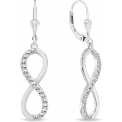 Brilio, Ohrringe, Silver - Fashion silver Infinity EA272W earrings, (Silber) Brilio, Ohrringe, Silver - Fashion silver Infinity EA272W earrings, (Silber)