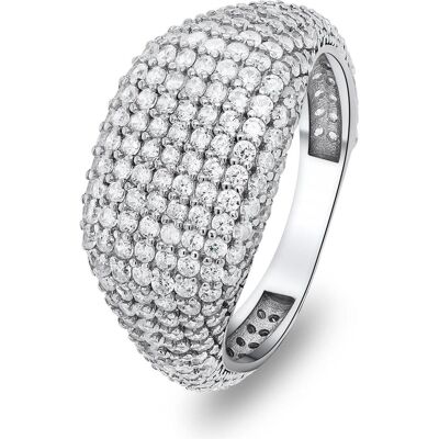 Brilio, Ring, Silver - Luxury silver ring with zircons RI019W - Circuit: 54 mm, (54, 925 Silber) Brilio, Ring, Silver - Luxury silver ring with zircons RI019W - Circuit: 54 mm, (54, 925 Silber)