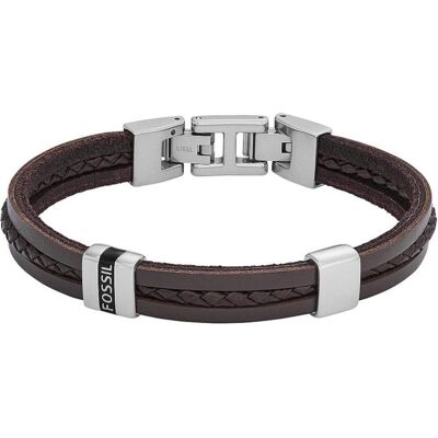 Fossil Armschmuck, Jewelry Armband, (19.50 cm, Edelstahl, Leder) Fossil Armschmuck, Jewelry Armband, (19.50 cm, Edelstahl, Leder)
