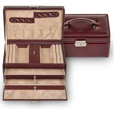 Sacher, Uhrenbox + Schmuckaufbewahrung, 27.000.290.143 - Schmuckkoffer Eva New Classic, bordeaux, Rot Sacher, Uhrenbox + Schmuckaufbewahrung, 27.000.290.143 - Schmuckkoffer Eva New Classic, bordeaux, Rot