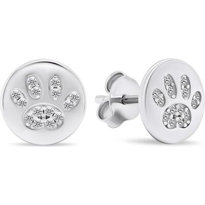 Brilio, Ohrringe, Silver - Delicate silver earrings Paws EA489W, (Silber) Brilio, Ohrringe, Silver - Delicate silver earrings Paws EA489W, (Silber)