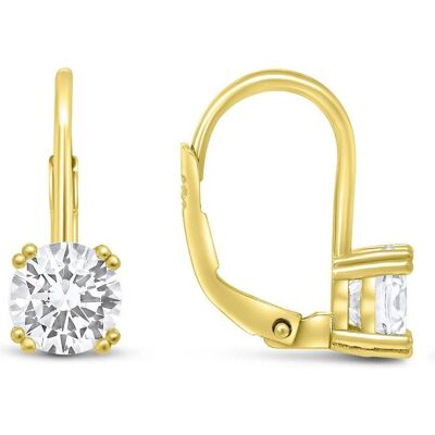 Brilio, Ohrringe, Silver - Fashion gold-plated earrings with zircons EA116Y Brilio, Ohrringe, Silver - Fashion gold-plated earrings with zircons EA116Y