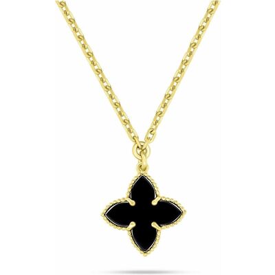 Brilio, Halsschmuck, Silver - Gold Plated Flower Necklace For Women NCL193YBC, (Silber) Brilio, Halsschmuck, Silver - Gold Plated Flower Necklace For Women NCL193YBC, (Silber)