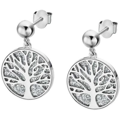 Lotus Ohrringe, Style - Stylish steel earrings tree of life Rainbow LS2225-4 / 1, (Stahl) Lotus Ohrringe, Style - Stylish steel earrings tree of life Rainbow LS2225-4 / 1, (Stahl)