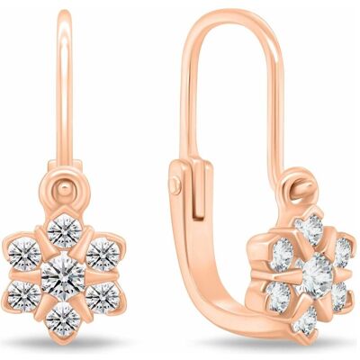 Brilio, Ohrringe, Silver - Dazzling Girl's Gold Plated Earrings EA188R Brilio, Ohrringe, Silver - Dazzling Girl's Gold Plated Earrings EA188R