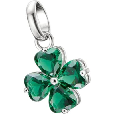 Thomas Sabo, Kettenanhänger, Silberanhänger Charm Vierblättriges Kleeblatt Connect, (Silber 925) Thomas Sabo, Kettenanhänger, Silberanhänger Charm Vierblättriges Kleeblatt Connect, (Silber 925)