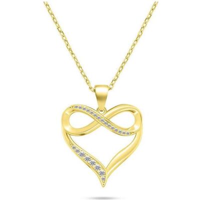 Brilio, Halsschmuck, Delicate gold-plated necklace with zircons NCL122Y Brilio, Halsschmuck, Delicate gold-plated necklace with zircons NCL122Y