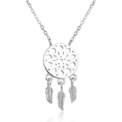 Beneto, Halsschmuck, Silver necklace with dream catcher AGS1151 / 60 (L), (Silber) Beneto, Halsschmuck, Silver necklace with dream catcher AGS1151 / 60 (L), (Silber)