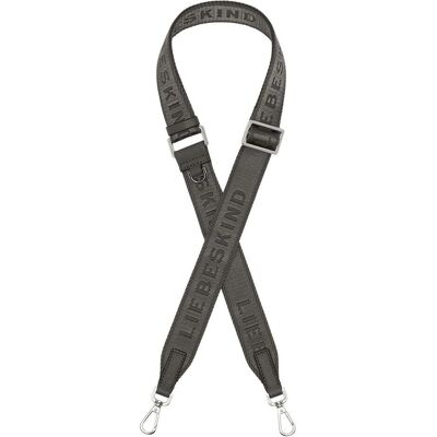 Liebeskind Berlin, Armschmuck, Liebeskind Logo Small Accessories Webbing Strap Womens Bracelet Dark Grey Dark Grey Dark Grey, (Jacquard) Liebeskind Berlin, Armschmuck, Liebeskind Logo Small Accessories Webbing Strap Womens Bracelet Dark Grey Dark Grey Dark Grey, (Jacquard)