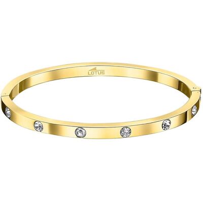 Lotus Armschmuck, Style - Solid gold-plated bracelet with crystals LS1846-2 / 2, (6.10 cm, Edelstahl) Lotus Armschmuck, Style - Solid gold-plated bracelet with crystals LS1846-2 / 2, (6.10 cm, Edelstahl)
