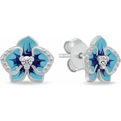 Brilio, Ohrringe, Atemberaubende Silberohrringe Flowers EA1223WLB, (Silber) Brilio, Ohrringe, Atemberaubende Silberohrringe Flowers EA1223WLB, (Silber)