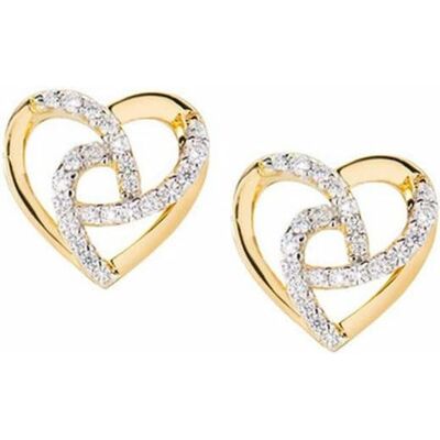 Amen, Ohrringe, Original gold-plated earrings with zircons Love EHHGBZ, (Zirkonen) Amen, Ohrringe, Original gold-plated earrings with zircons Love EHHGBZ, (Zirkonen)