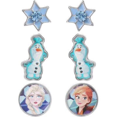 Disney Ohrringe, Eiskönigin II Trio-Ohr -Set, (Sterling Silver) Disney Ohrringe, Eiskönigin II Trio-Ohr -Set, (Sterling Silver)