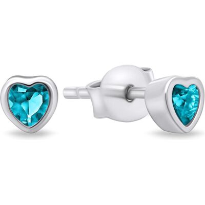 Brilio, Ohrringe, Silver - Delicate silver earrings with zircons Hearts EA599WLB, (Silber) Brilio, Ohrringe, Silver - Delicate silver earrings with zircons Hearts EA599WLB, (Silber)