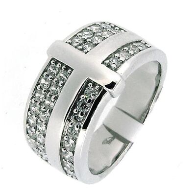 Gooix, Ring, Ring mit 41 Zirkonia, (54, 925 Silber) Gooix, Ring, Ring mit 41 Zirkonia, (54, 925 Silber)