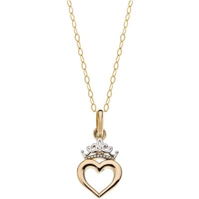 Disney Halsschmuck, Jewelry Halskette mit Anhänger Princess, (Gelbgold) Disney Halsschmuck, Jewelry Halskette mit Anhänger Princess, (Gelbgold)