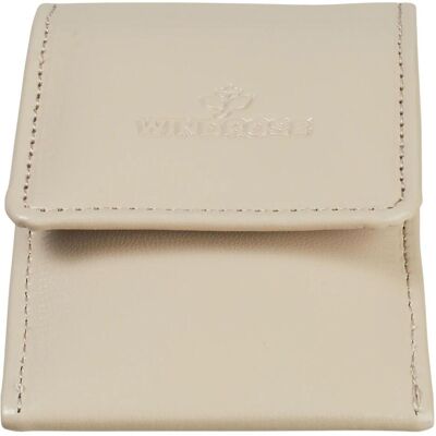 Windrose, Uhrenbox + Schmuckaufbewahrung, Merino Schmuckkasten 7.5 cm, Beige Windrose, Uhrenbox + Schmuckaufbewahrung, Merino Schmuckkasten 7.5 cm, Beige