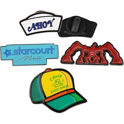 Cinereplicas, Anstecknadel, Stranger Things Ansteck-Pins 4er-Pack Season 3 Cinereplicas, Anstecknadel, Stranger Things Ansteck-Pins 4er-Pack Season 3