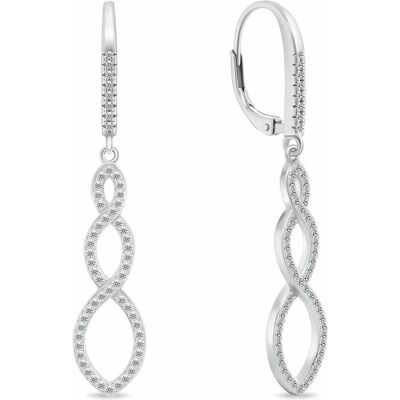Brilio, Ohrringe, Silver - Luxury earrings with zircons EA143W Brilio, Ohrringe, Silver - Luxury earrings with zircons EA143W
