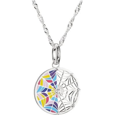 Thomas Sabo, Halsschmuck, Halskette Wednesday Fenster Emaille Silber, (Emaille, Silber 925, 45 cm) Thomas Sabo, Halsschmuck, Halskette Wednesday Fenster Emaille Silber, (Emaille, Silber 925, 45 cm)