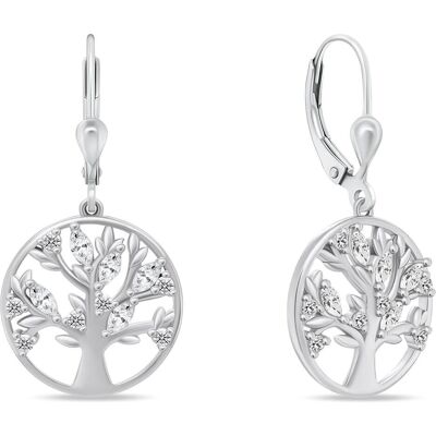 Brilio, Ohrringe, Silver - Popular silver earrings Tree of Life EA311W Brilio, Ohrringe, Silver - Popular silver earrings Tree of Life EA311W