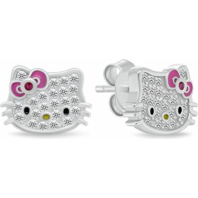 Brilio, Ohrringe, Glitzernde Silberohrringe Hello Kitty EA1212W, (Silber) Brilio, Ohrringe, Glitzernde Silberohrringe Hello Kitty EA1212W, (Silber)