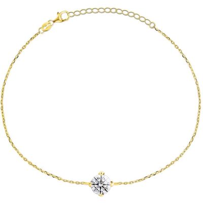 Brilio, Armschmuck, Silver - Elegant gold-plated bracelet with zircon BRC23Y Brilio, Armschmuck, Silver - Elegant gold-plated bracelet with zircon BRC23Y