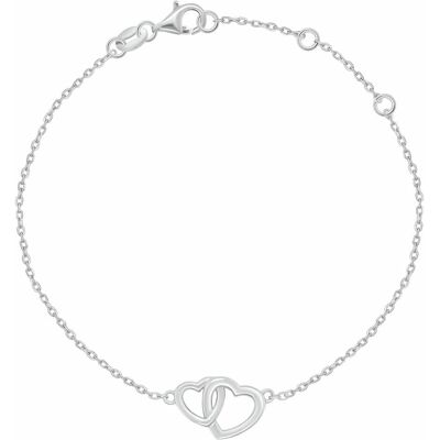 Brilio, Armschmuck, Silver - Romantic silver bracelet with hearts BRC242W, (Silber) Brilio, Armschmuck, Silver - Romantic silver bracelet with hearts BRC242W, (Silber)