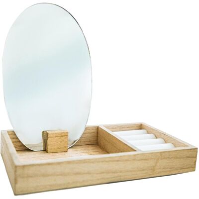 HTI-Line, Uhrenbox + Schmuckaufbewahrung, Schmuckkästchen 2-teilig, Beige HTI-Line, Uhrenbox + Schmuckaufbewahrung, Schmuckkästchen 2-teilig, Beige