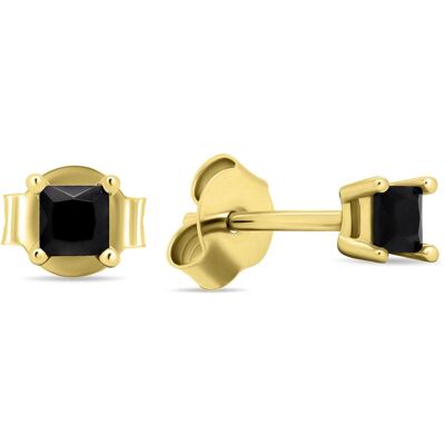 Brilio, Ohrringe, Silver - Modern gold-plated stud earrings with zircons EA617YBC, (Silber) Brilio, Ohrringe, Silver - Modern gold-plated stud earrings with zircons EA617YBC, (Silber)