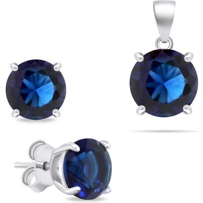 Brilio, Ohrringe, Original silver jewelry set with zircons SET232WB (earrings, pendant), (Silber) Brilio, Ohrringe, Original silver jewelry set with zircons SET232WB (earrings, pendant), (Silber)