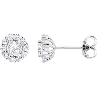 Lotus Ohrringe, Silver - Glittering silver stud earrings with clear zircons LP1290-4 / 1 (L), (Silber) Lotus Ohrringe, Silver - Glittering silver stud earrings with clear zircons LP1290-4 / 1 (L), (Silber)