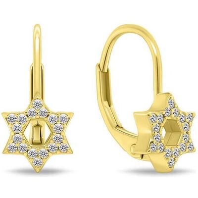 Brilio, Ohrringe, Gold-plated dangle earrings Glittering stars EA1277Y Brilio, Ohrringe, Gold-plated dangle earrings Glittering stars EA1277Y