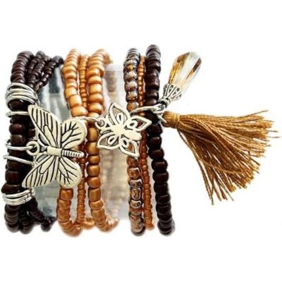 Glorex, Armschmuck, DIY Armband-Set, brauntöne.63716707, (Glasperlen, Kunststoffperlen, Metallzubehör, Stretch Magic Faden) Glorex, Armschmuck, DIY Armband-Set, brauntöne.63716707, (Glasperlen, Kunststoffperlen, Metallzubehör, Stretch Magic Faden)