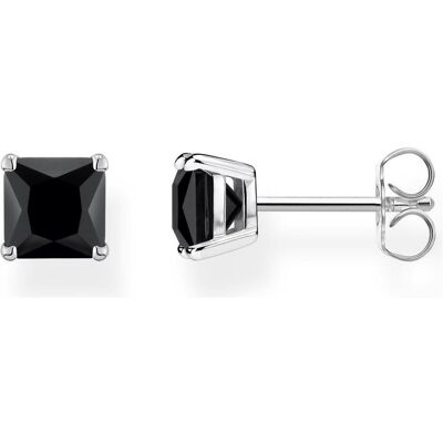 Thomas Sabo, Ohrringe, Ohrstecker Schwarzer Stein, (925er Silber) Thomas Sabo, Ohrringe, Ohrstecker Schwarzer Stein, (925er Silber)