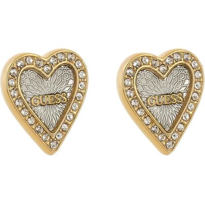 Guess Ohrringe, Beautiful bicolor earrings Love Me Tender JUBE03237JWYGRHT/U, (Edelstahl, Emaille) Guess Ohrringe, Beautiful bicolor earrings Love Me Tender JUBE03237JWYGRHT/U, (Edelstahl, Emaille)
