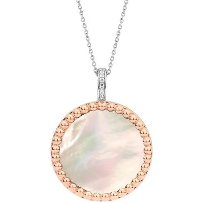 Ti Sento Milano, Halsschmuck, Kette mit Anhänger Perlmutt rosévergoldet 6794MW, (925er Silber, 45 cm) Ti Sento Milano, Halsschmuck, Kette mit Anhänger Perlmutt rosévergoldet 6794MW, (925er Silber, 45 cm)
